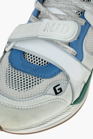 Leather Fabric ULTRAPACE High-top Sneakers with Logo embroidery