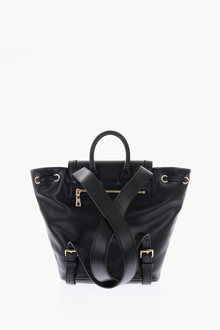 LOVE Faux-leather Square Backpack with Maxi Heart