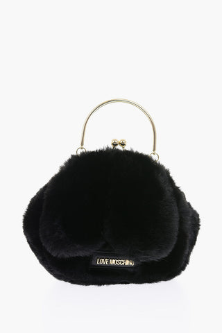 LOVE Faux Fur Bracelet Bag
