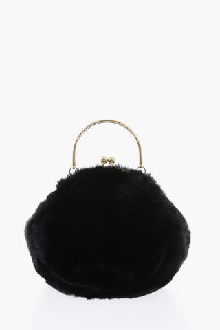 LOVE Faux Fur Bracelet Bag