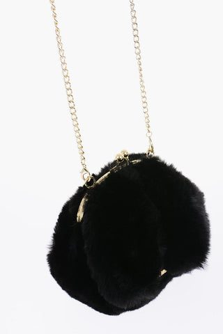 LOVE Faux Fur Bracelet Bag