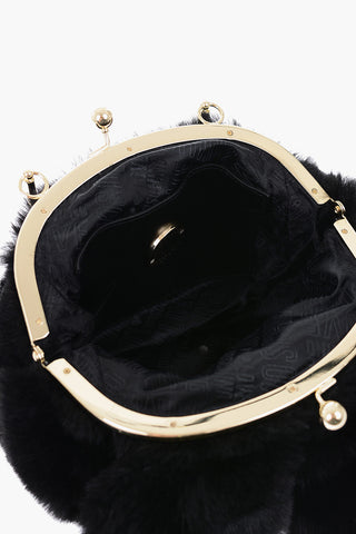 LOVE Faux Fur Bracelet Bag