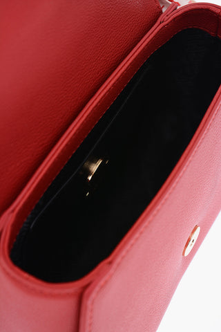 LOVE Textured Faux Leather Mini Bag with Logoed Neckerchief