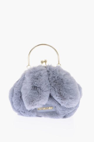  LOVE Faux Fur Bracelet Bag 