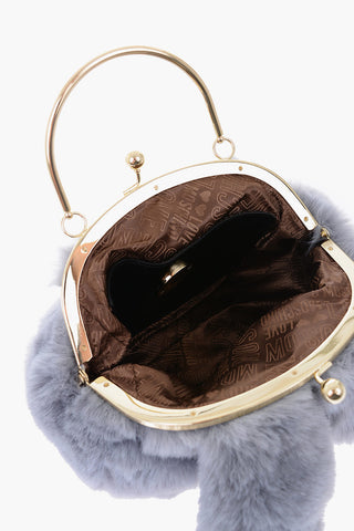  LOVE Faux Fur Bracelet Bag 
