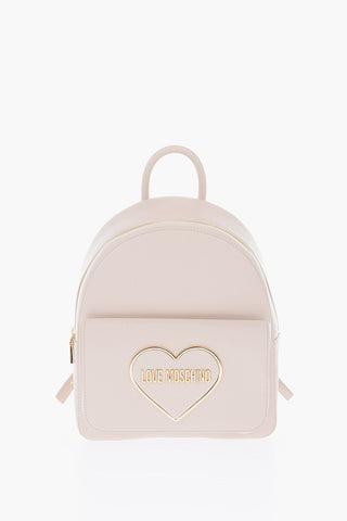 LOVE Zaino in Ecopelle Martellata con Maxi Tasca
