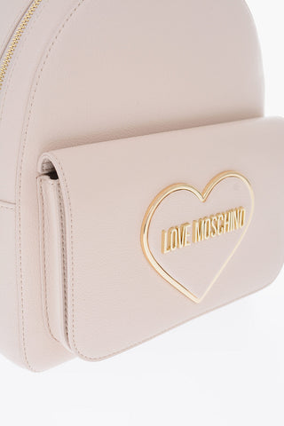 LOVE Zaino in Ecopelle Martellata con Maxi Tasca