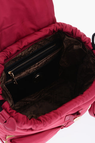 LOVE Fabric Backpack with Golden Details