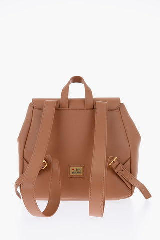 LOVE Zaino in Ecopelle con Doppia Tasca Frontale
