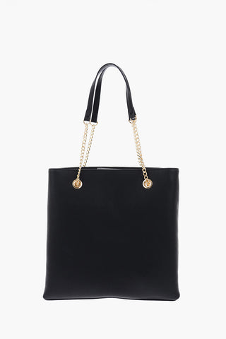 LOVE Faux Leather Bag with Golden Details and Neckerchief
