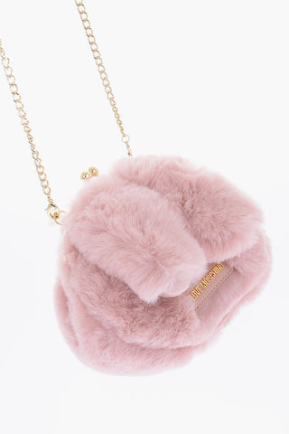 LOVE Faux Fur Bracelet Bag