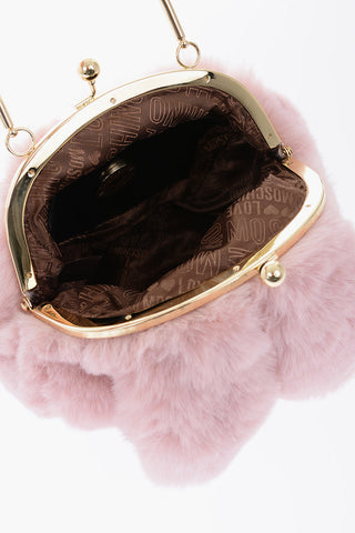 LOVE Faux Fur Bracelet Bag