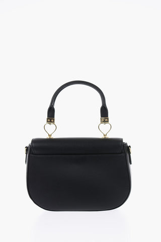 LOVE Removable Shoulder Strap Textured Faux Leather Bag