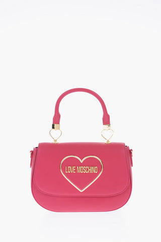 LOVE Removable Shoulder Strap Textured Faux Leather Bag