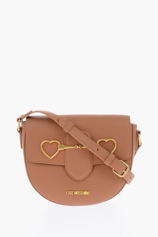 LOVE Borsa a Tracolla in Ecopelle con Logo Dorato