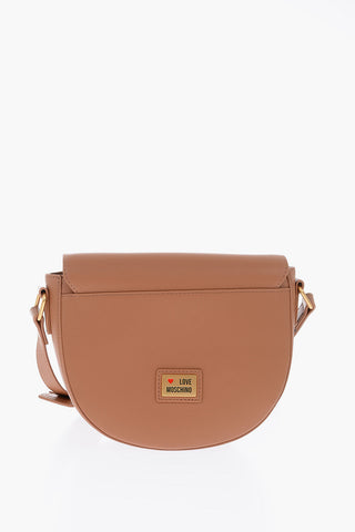 LOVE Borsa a Tracolla in Ecopelle con Logo Dorato