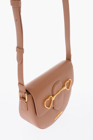 LOVE Borsa a Tracolla in Ecopelle con Logo Dorato