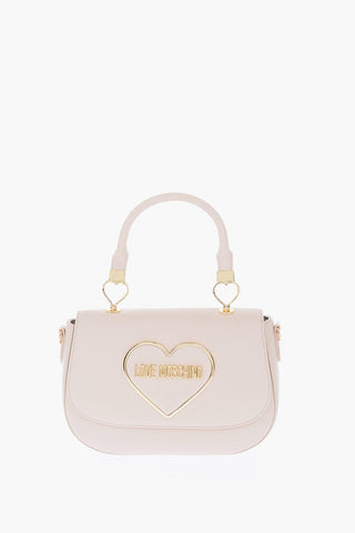 LOVE Removable Shoulder Strap Textured Faux Leather Bag