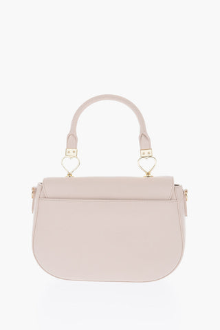 LOVE Removable Shoulder Strap Textured Faux Leather Bag