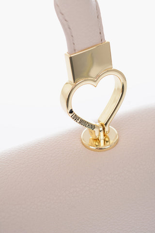 LOVE Removable Shoulder Strap Textured Faux Leather Bag