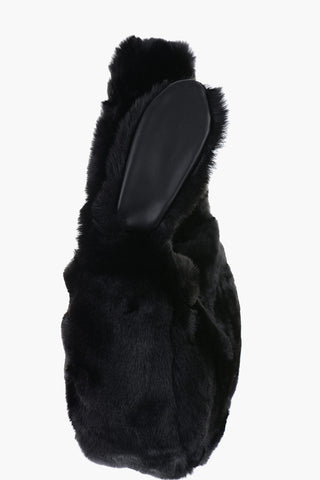 LOVE Borsa a Mano in Pelliccia Ecologica