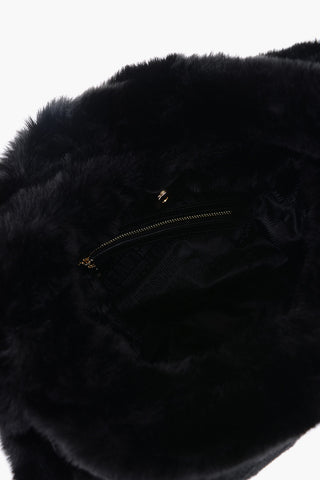 LOVE Borsa a Mano in Pelliccia Ecologica