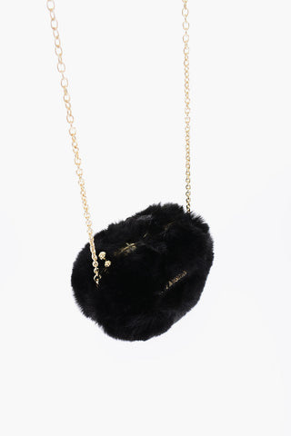 LOVE Faux Fur Mini Heart Shaped Bag