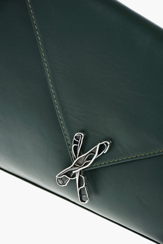 Leather CINCILLA Destructured Shoulder Bag with Logo