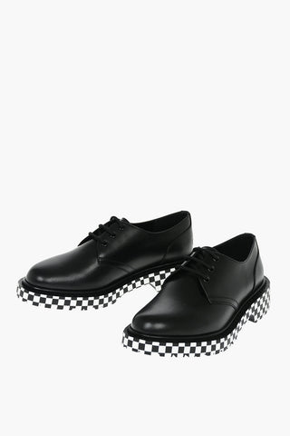 RANGER Leather Derby Shoes with Checkered Sole