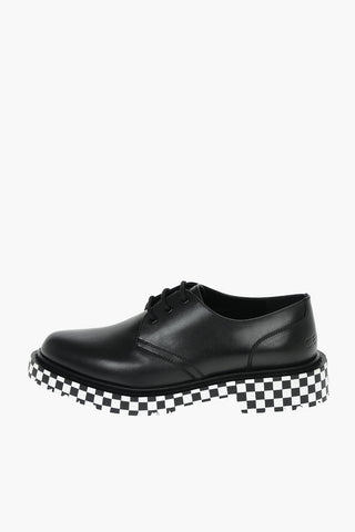 RANGER Leather Derby Shoes with Checkered Sole