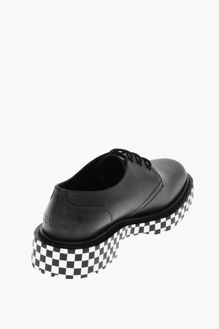 RANGER Leather Derby Shoes with Checkered Sole