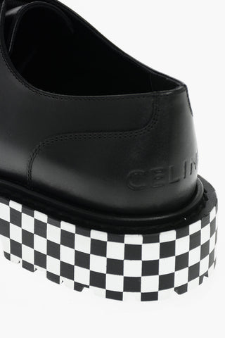 RANGER Leather Derby Shoes with Checkered Sole