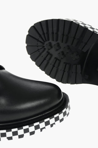 RANGER Leather Derby Shoes with Checkered Sole