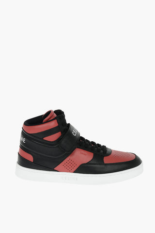 TRAINER Leather SCRATCH 05 High-top Sneakers with Lettering Logo