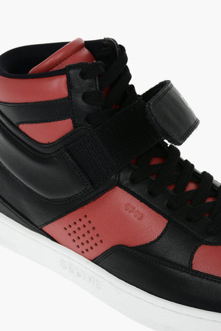 TRAINER Leather SCRATCH 05 High-top Sneakers with Lettering Logo