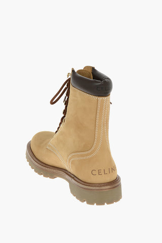 MONARCH Suede Lace-up Ankle Booties
