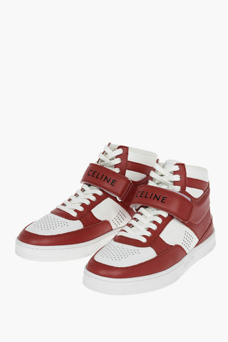 TRAINER Leather SCRATCH 05 High-top Sneakers with Lettering Logo