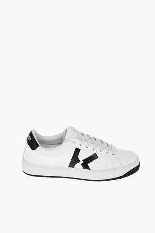 Soft Leather KOURT Low-top Sneakers with Lettering Logo