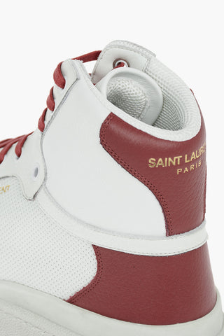 Sneakers Alte in Pelle e Tessuto con Logo Stampato