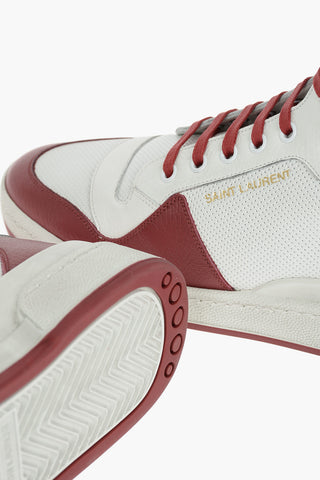 Sneakers Alte in Pelle e Tessuto con Logo Stampato