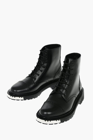 RANGER Leather PROTECTION 30 Ankle Booties with Brogue Details