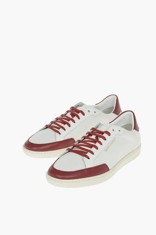 Leather two-tone Low-top Sneakers with Logo