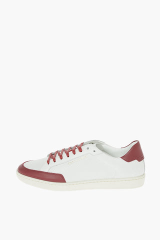 Leather two-tone Low-top Sneakers with Logo