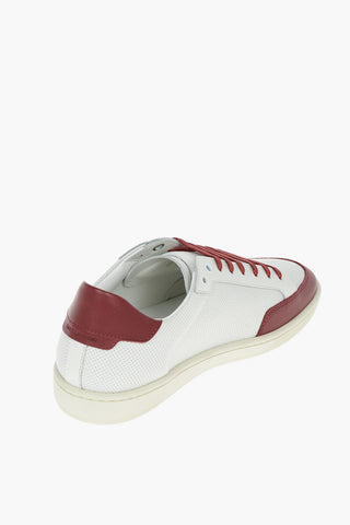 Leather two-tone Low-top Sneakers with Logo