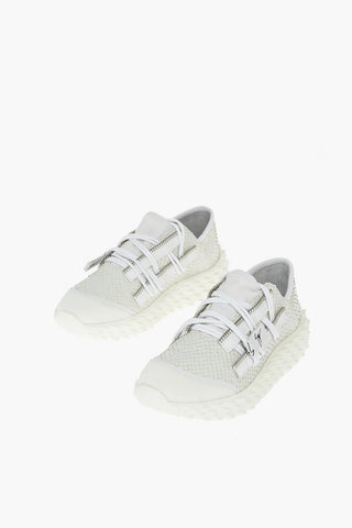 Sneakers MIMAS in Pelle Effetto Squame con Suola Statement