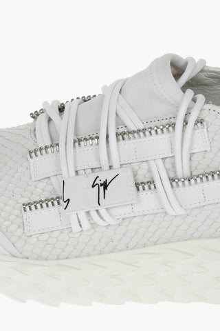 Sneakers MIMAS in Pelle Effetto Squame con Suola Statement