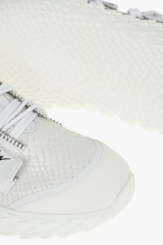 Sneakers MIMAS in Pelle Effetto Squame con Suola Statement