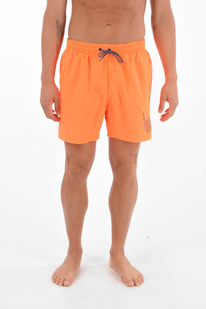 SWIM Costume da Bagno Boxer con Stampa Logo Laterale