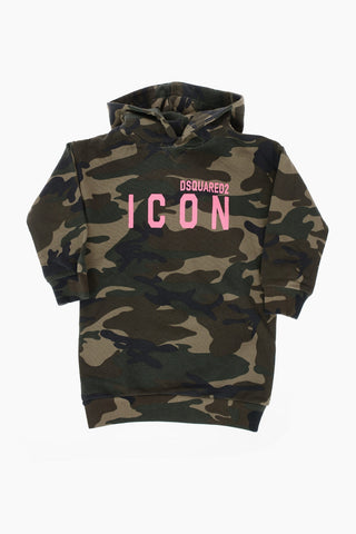 ICON hooded camouflage dress