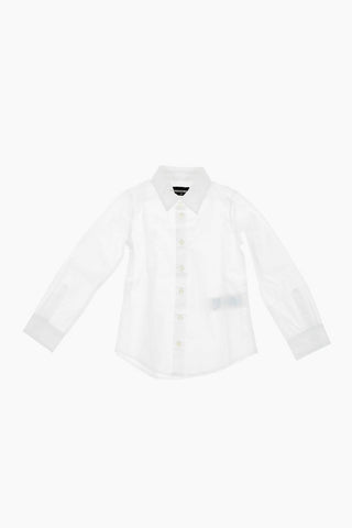 Camicia Popeline con Collo Italiano